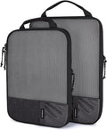 BAGSMART 6 Set Compression Packing Cubes - Lightweight Travel Essentials, Durable Luggage Organizer