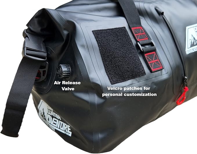 Waterproof Duffel Bag, Marine Grade (80 Liter/21.1 Gallon, Appalachian Series, Black)