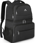 MATEIN Cooler Backpack, 26 Cans Insulated Lunch Backpack for Men Women, Leakproof Double Layer Lunch Cooler Bag Lightweight Soft Lunch Backpack with Cooler Compartment, Beach Camping Hiking Beer Gifts