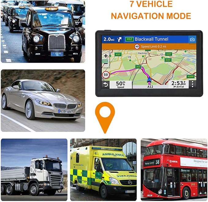 OHREX N800 GPS Navigator for Car with Bluetooth, 7” Truck GPS Commercial Drivers, 2025 Maps (Free Lifetime Updates), Semi Trucker GPS Navigation Systems, Custom Truck Routing