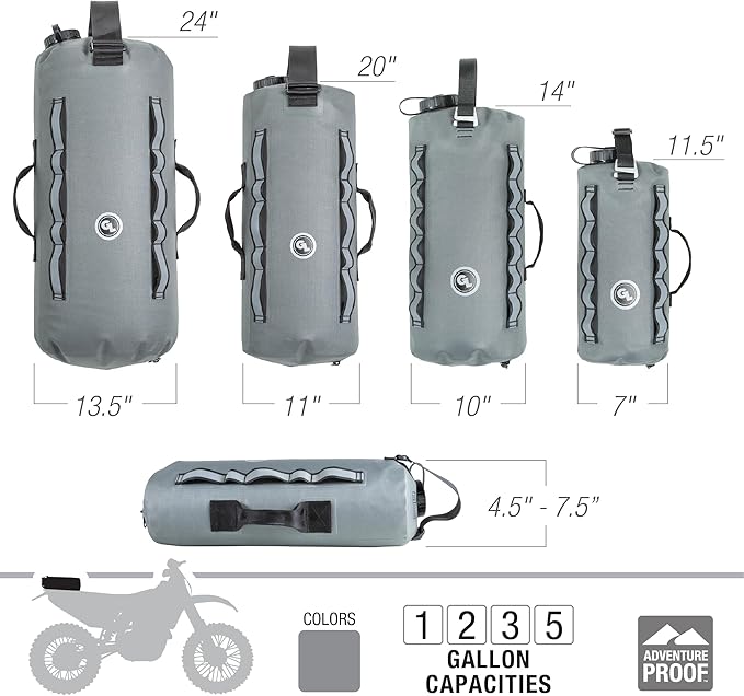 Giant Loop Cactus Canteen Water Reservoir, Foldable and Collapsible Utility Bladder for Drinking Water 1,2,3,5-Gallon (3-Gallon)