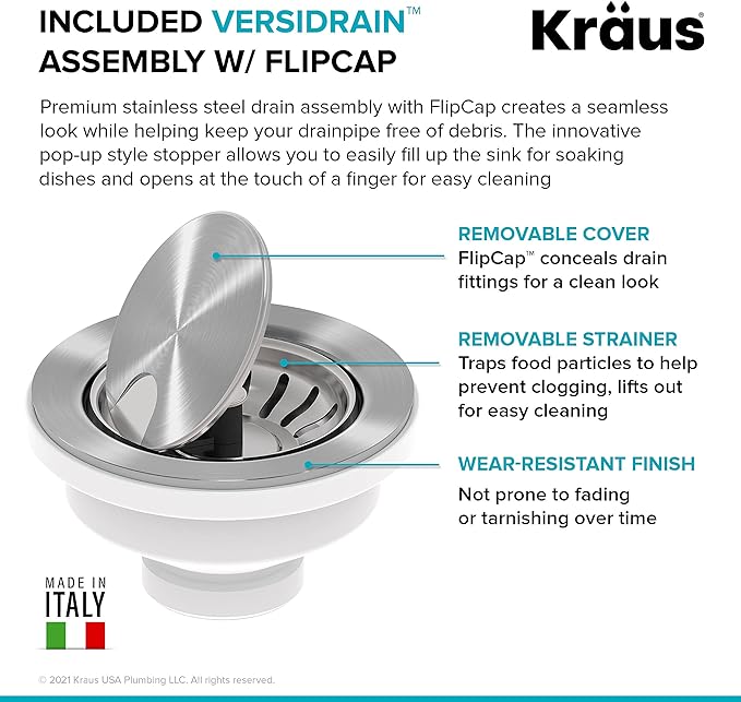 KRAUS Kitchen Sink Bellucci 29” Undermount Workstation Granite, Metallic Gray, Accessories, KGUW2-30MGR
