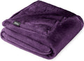 Bare Home Fleece Blanket - Twin/Twin Extra Long - Ultra-Soft Lightweight for Bed, Sofa, and Couch - Luxury Microplush - Cozy Warm Blanket (Twin/Twin XL, Plum)