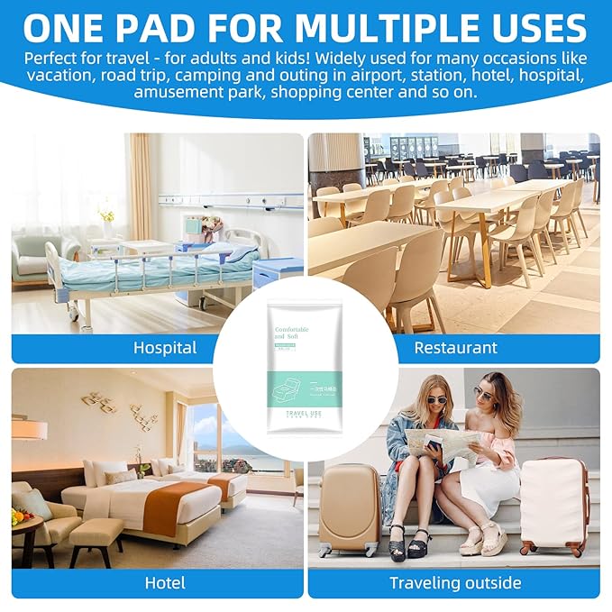 35 Pack Toilet Seat Covers Disposable 16x24 Inch XL Portable Toilet Liners Travel Seat Cover for Outdoors,Hotel, Hospital, Travel, Public Toilet Seat Cover (35 Pack, XL)