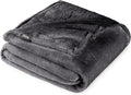 Bare Home Fleece Blanket - Full/Queen - Ultra-Soft Lightweight for Bed, Sofa, and Couch - Luxury Microplush - Cozy Warm Blanket (Full/Queen, Forged Iron Grey)