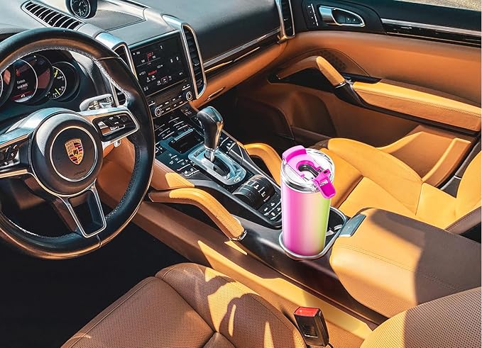 Meoky 24 oz Travel Coffee Mug with Leak-proof Lid, Stainless Steel Insulated Coffee Tumbler, Keeps Hot for 8 Hours or Cold for 24 Hours, Fits in Car Cup Holder (Star)