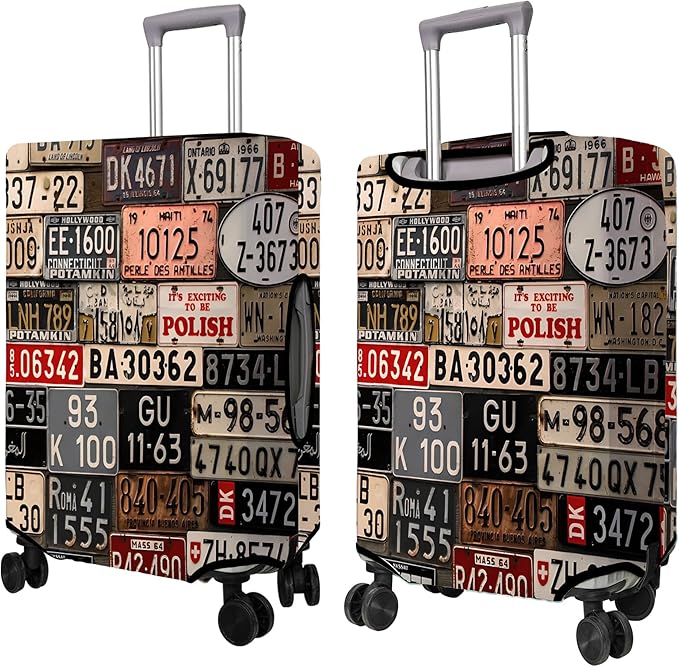 Travel Luggage Cover Suitcase Protector Fits 18-32 Inch Wheel Covers PatternedTravel Related Items Flower Luggage Protector Elastic XL