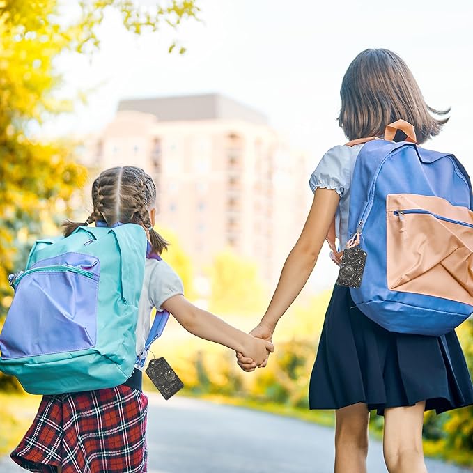 Vintage Sun Luggage Tags for Suitcases,2 Pack Stars Planets Luggage Tag,Leather Stainless Steel Loop Label Tag for Women Men Girls Travel Bag Suitcase