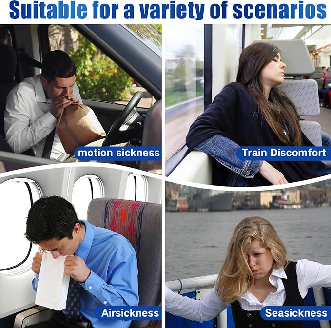 80ct Motion Sickness Patches – Sea Sickness Patches for Cruise, Car, Airplane, and Other Travel – Non-Drowsy, Effective, Lasts 72 Hours