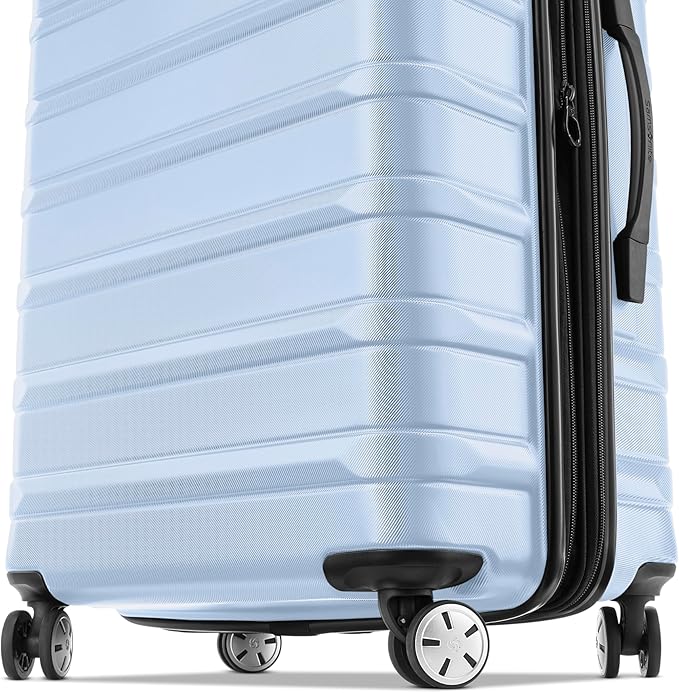 Samsonite Omni 2 Hardside Expandable Luggage with Spinner Wheels, 2PC SET (CO/L), Pale Blue