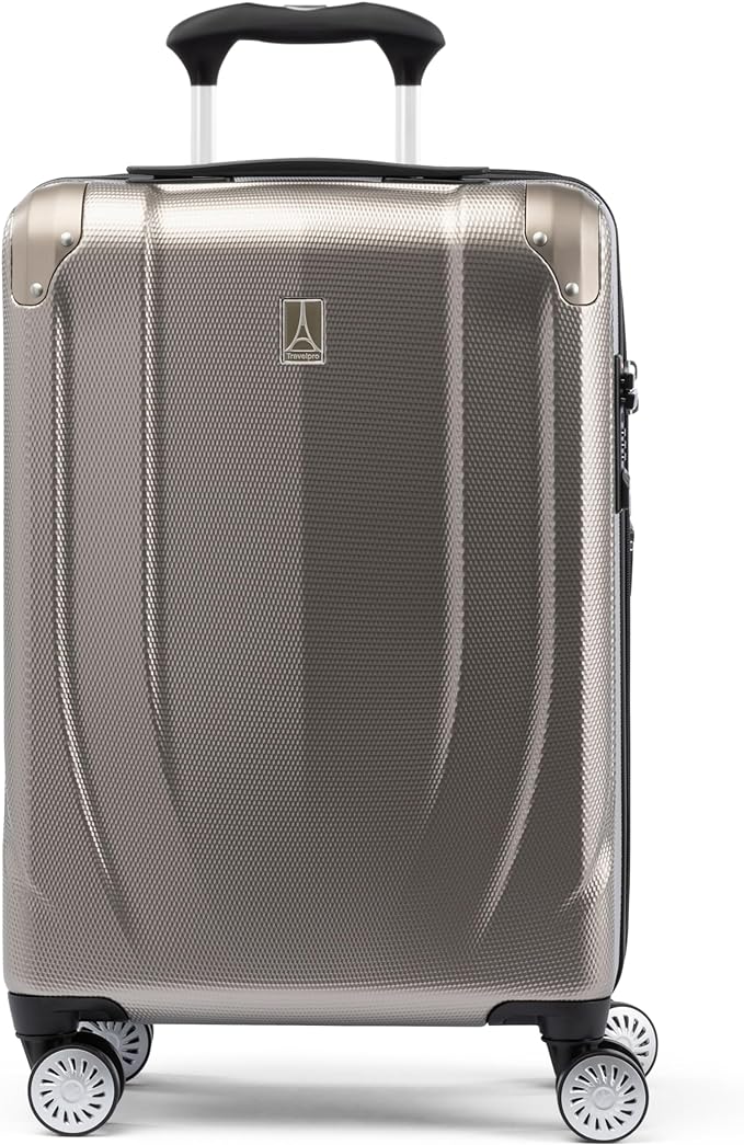 Travelpro Pathways 3 Hardside Expandable Luggage, 8 Spinner Wheels, Lightweight Hard Shell Suitcase, Carry On 21 Inch, Champagne