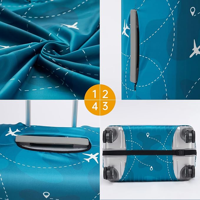 Travelkin Luggage Cover Washable Suitcase Cover Suitcase Protector Anti-scratch Suitcase cover Fits 18-32 Inch Luggage(XL for 29-32 Inch Luggage)