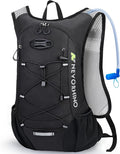 Lightweight Hydration Backpack, Running Backpack with 2L Water Bladder, Hydro Water Daypack for Cycling Hiking Rave for Men Women