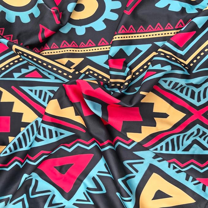 7-Mi Travel Luggage Cover Elastic Sleeve 26"-28" Anti-Scratch Suitcase Protector Cover Size L, Bohemia