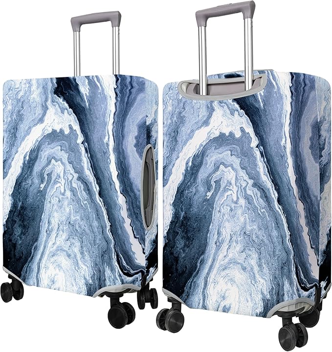 Travel Luggage Cover Suitcase Protector Fits 18-32 Inch Wheel Covers PatternedTravel Related Items Flower Luggage Protector Elastic S