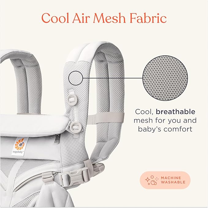 Ergobaby Omni Classic (formerly OMNI 360) All-Position Baby Carrier for Newborn to Toddler with Lumbar Support and Cool Air Mesh, 7-45 Pounds, Midnight Blue, One Size