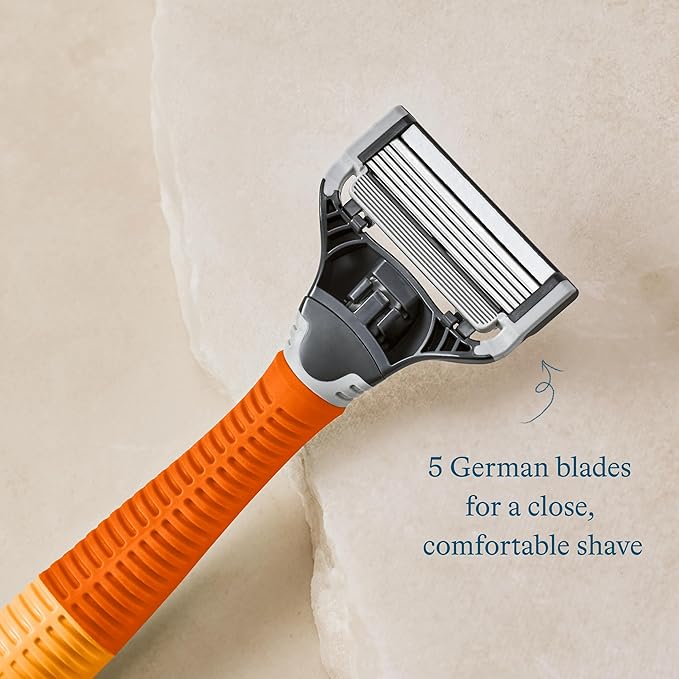 Harry's Shaving Razors for Men includes a Razor and 3 Razor Blade Refills (Ember) & Post Shave - Post Shave Balm for Men - 3.4 Fl Oz (Pack of 2) (packaging may vary)