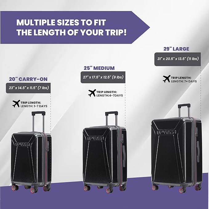 Spyder Traverse 29 Inch Large Checked Baggage Expandable Hardside Upright Suitcase with 360° Spinner Wheels, TSA Approved Lock, Charcoal