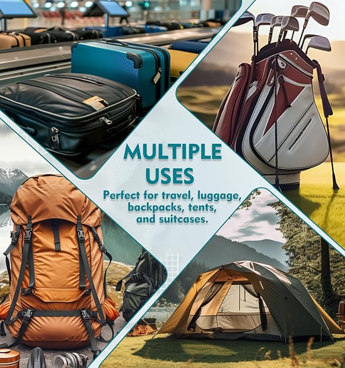 ANVIL 4 Digit Luggage Locks, TSA Locks for Luggage, Advanced TSA008 core, Alert Indicator for Your Travel Lock, Suitcase Lock. (3, Black)