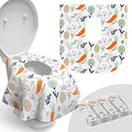 Disposable Toilet Seat Cover for Travel – 20 Pack with Covers Wrapped in Sets of 2, Non-Flushable Liners, Fits Most Seats – Kids, Toddlers, Adults