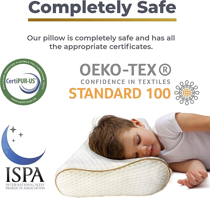 Royal Therapy Travel Memory Foam Pillow 2-Pack, Neck Pillow Bamboo Adjustable Side Sleeper Pillow