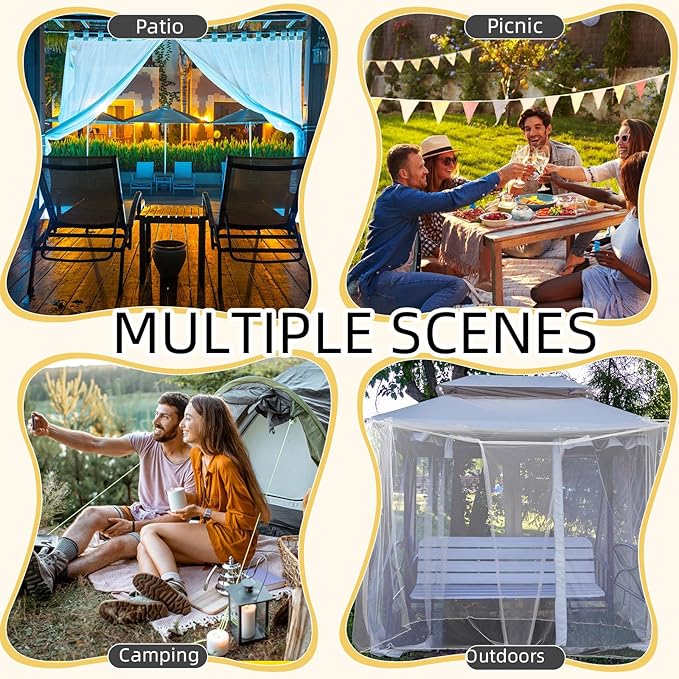 4 Corners Mosquito Net for Mosquiteros para Camas Bed Canopies Netting Bed Drapes Rectangular Mosquito Mesh for Camping Home Outdoor Travel (White,L75 X W35.5 X H59 Inch,Opening)