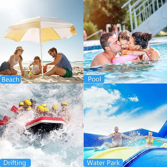 Waterproof Phone Pouch Bag - 7.5in Waterproof Phone Case for Beach Travel Must Haves, IPX8 Dry Bag with Lanyard for iPhone 16 15 Pro Max Galaxy S24+ S23 Pixel 8a, Cruise Essentials