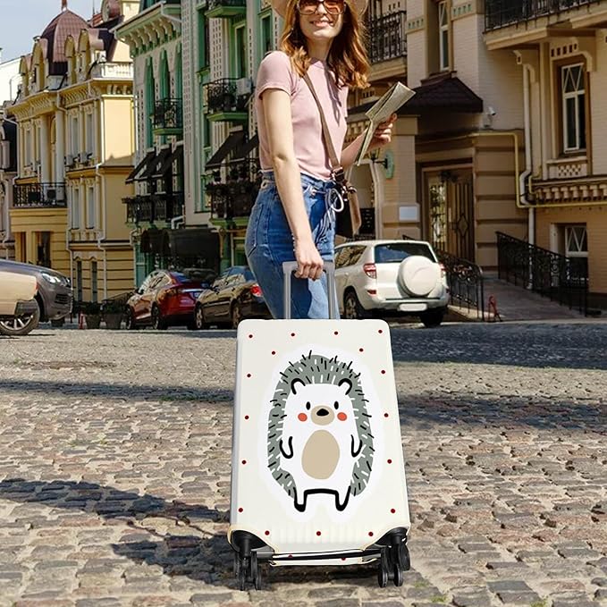 Travel Luggage Cover Suitcase Protector Fits 18-32 Inch Wheel Covers PatternedTravel Related Items Flower Luggage Protector Elastic S