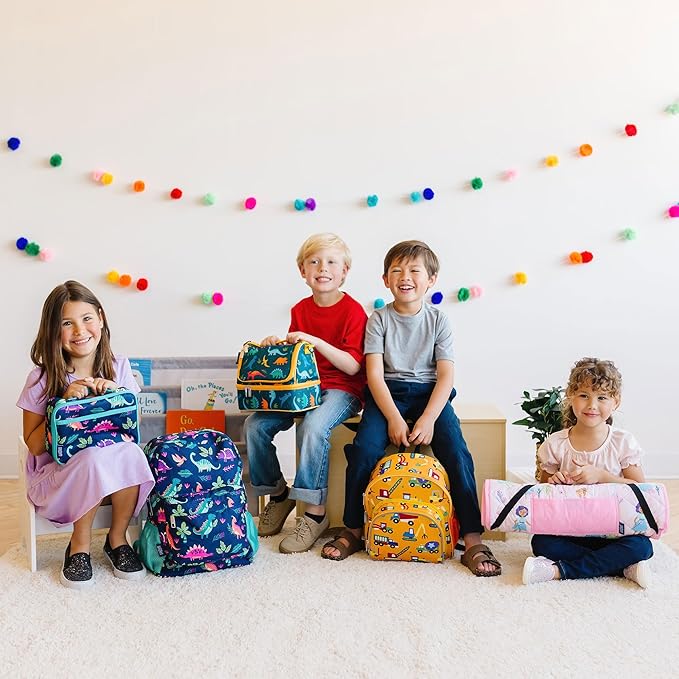 Wildkin Kids Insulated Lunch Box – Durable and Reusable for School & Travel - Modern Construction