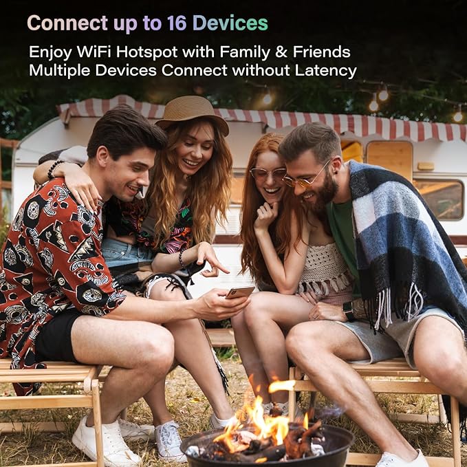 GlocalMe Numen Air 5G Mobile Hotspot, Portable WiFi Hotspot for Travel in 200+ Countries, Ultra High Speed Pocket Hotspot Device with Speed Up to 2.5Gbps, No SIM Card Required, 16 Connected Devices