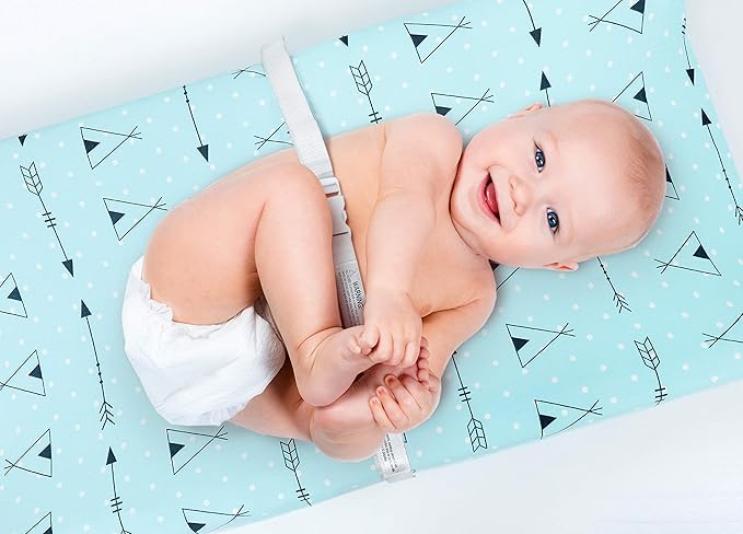 Stretchy Changing Pad Covers BROLEX Changing Table Cover for Baby Boys Girls,2 Pack Jersey Knit,Arrow & Owl