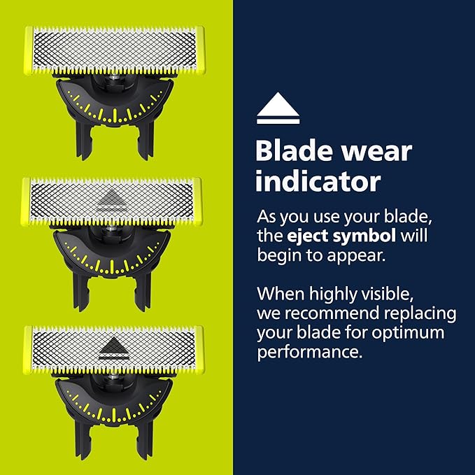 Philips Norelco OneBlade 360 with Connectivity Face & Body Hybrid Electric Trimmer & Shaver, QP4631/90 + Philips Norelco Genuine OneBlade 360 Blade Replacement Blades, 2 Count, QP420/80