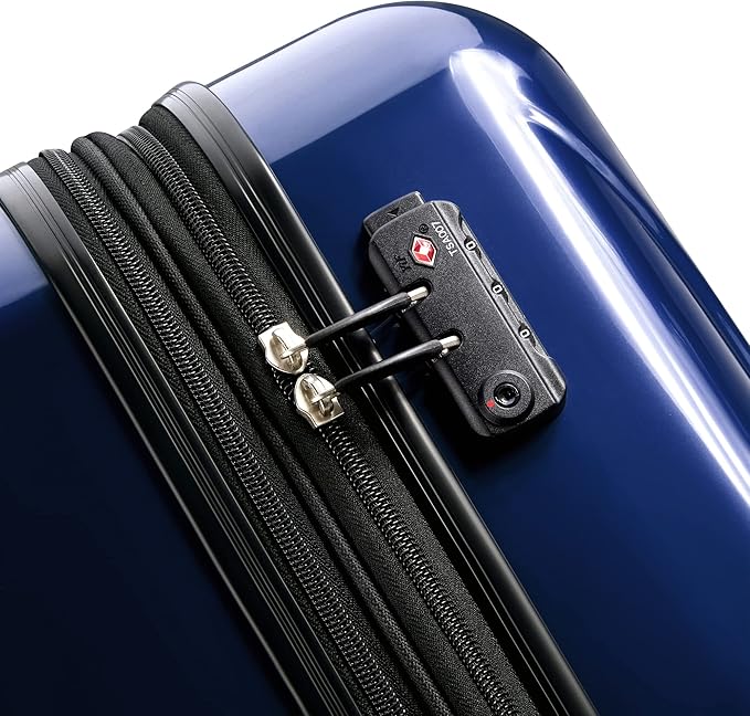 Delsey Luggage Aero 2 Piece Set (19" & 29") Spinner Suitcase (Cobalt Blue)