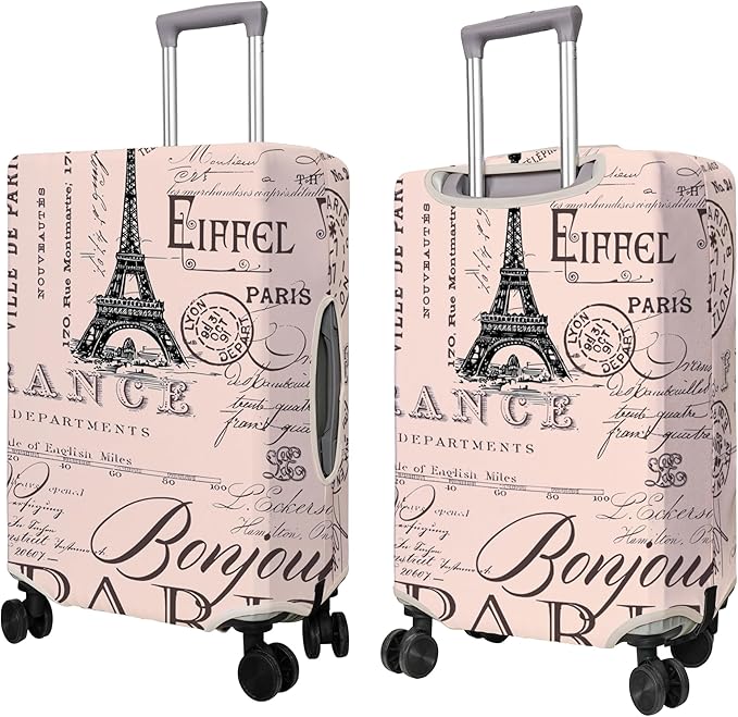 Travel Luggage Cover Suitcase Protector Fits 18-32 Inch Wheel Covers PatternedTravel Related Items Flower Luggage Protector Elastic M