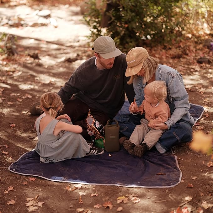 Gravel Layover Blanket – Compact, Warm Down Alternative with Travel Pouch (Spruce)