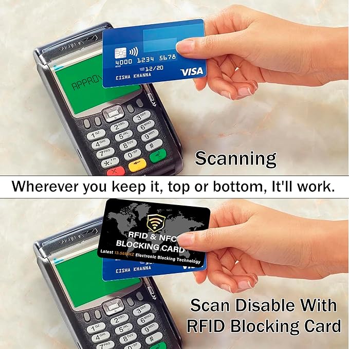 SaiTech IT 10 Pack RFID Blocking Card NFC Contactless Debit/Credit Card ATM Passport Protector ideal for Men & women slim with World map design perfectly fit in wallet(Black), White