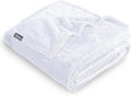 Bare Home Textured Fleece Blanket - King Size - Ultra-Soft Lightweight for Bed, Sofa, and Couch - Luxury Microplush - Cozy Warm Blanket (King, Chevron White)