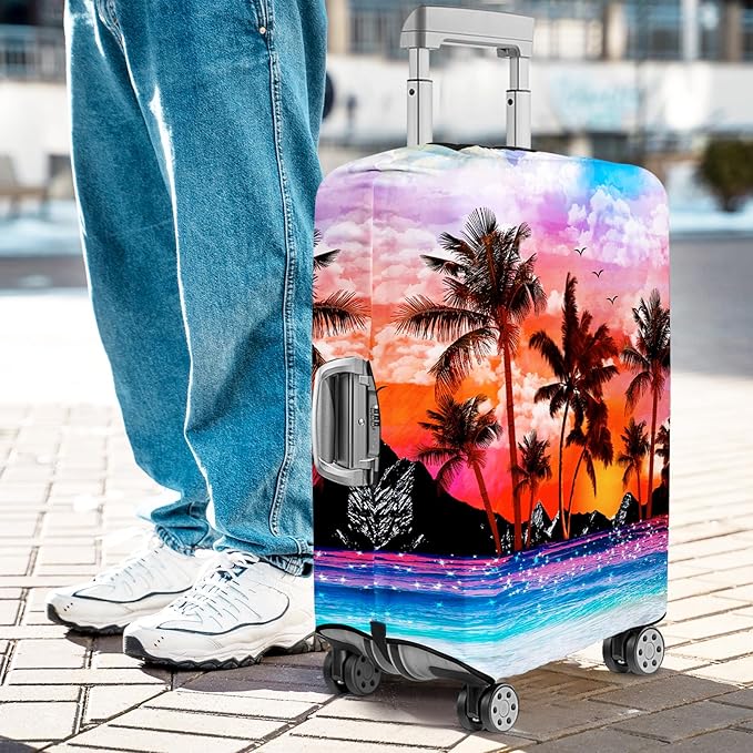 Luggage Cover for Suitcase Elastic Suitcase Cover Protector, Carry On Luggage Sleeve Anti Scratch Travel Essentials Fits 23-26