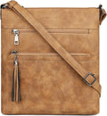 MASINTOR Crossbody Purses for Women, Multi Pocket Casual Crossbody Bag, Adjustable Strap Shoulder Bag with Tassel
