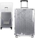 20 Inch Full Clear PVC Suitcase Cover Protectors for TSA Approved Travel Luggage Protector Covers Set Transparent Luggage Case Suitable for 19"-20" Full Clear