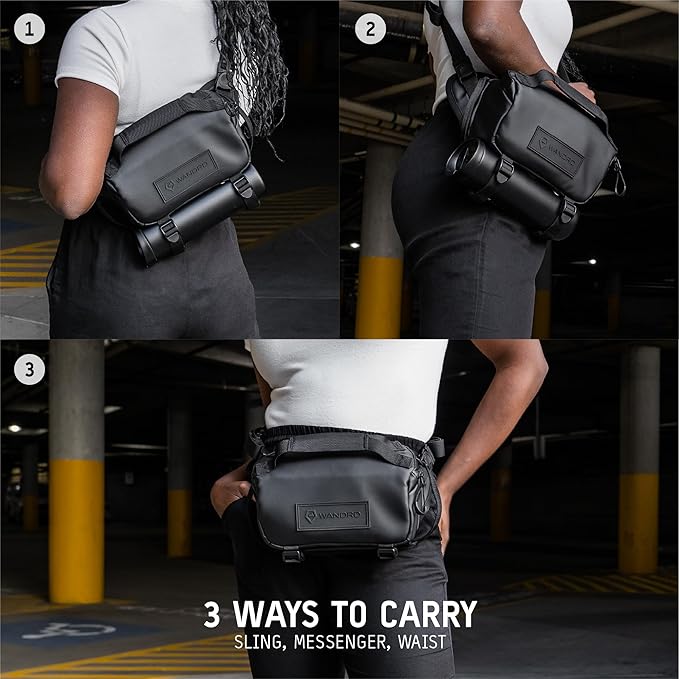 WANDRD ROGUE V1 3L Sling: Compact Camera Sling and Crossbody Bag with Fast Access, 3-Way Carry– Lightweight Everyday Bag Great for Travel, Photography, and Daily Use (Sedona Orange)