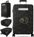 Slohif Luggage Cover for Suitcase Tsa Approved Protector - Luggage Sleeve Large Suit Case Cover Travel Stretch Baggage Case Protective Washable Fit 24-27 Inch Sun M