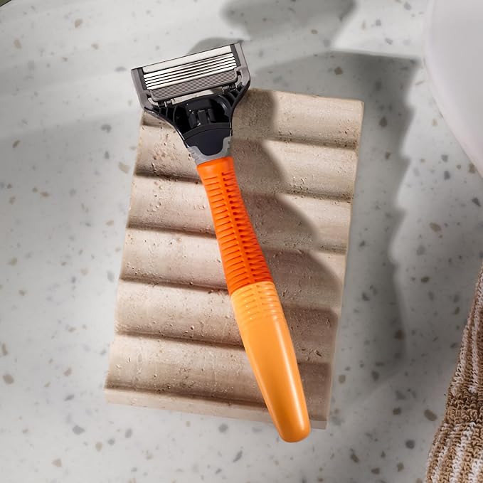 Harry's Shaving Kit for Men - Razor Handle and 3 Razor Blade Refill Cartridges - Ember