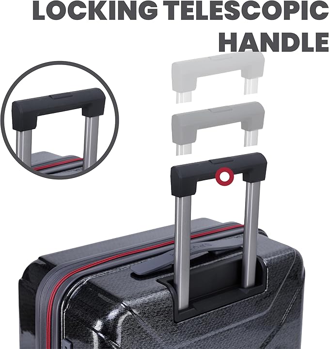 Spyder Traverse 3 Piece Luggage Set, 360° Spinner Wheels, TSA Approved Lock, (20 Inch Carry On, 25 Inch Medium, 29 Inch Large), Charcoal