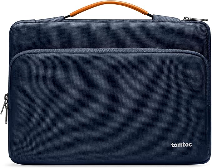 tomtoc 360 Protective Laptop Sleeve for 13.5-14.4 Inch Microsoft New Surface Laptop Studio/5/4/3/2/1, Surface Book 3/2/1, Water-Resistant Shockproof Notebook Accessory Carrying Case Bag, Blue