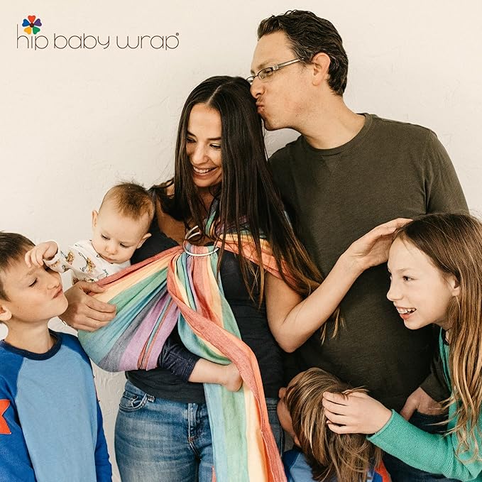 Hip Baby Wrap Ring Sling Baby Carrier for Infants and Toddlers - Beautiful, 100% Soft Cotton Baby Wraps Carrier for Babies 8-35 lbs - Perfect Baby Shower Gifts Moms and Dads - Nursing Cover (Olive)