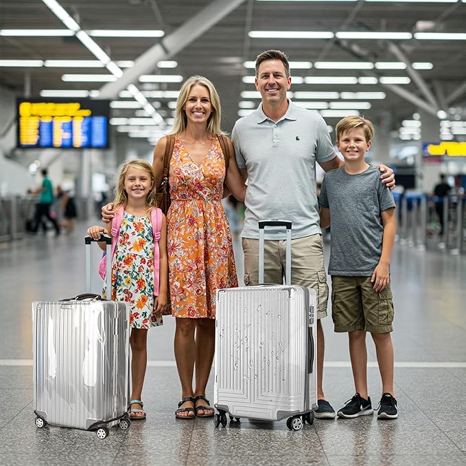 30 Inch Clear PVC Luggage Cover Protectors Suitcase Covers for Luggage Thickened suitcase protective cover for Wheeled Suitcase Suitable for 30"