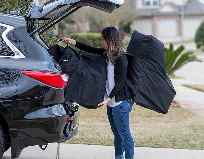 Car Seat Travel Bag — Adjustable, Padded Backpack for Car Seats — Car Seat Travel Tote - Compatible with Most Name Brand Car Seats