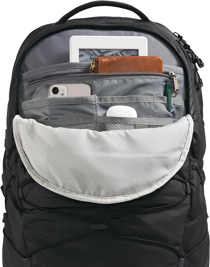THE NORTH FACE Borealis Commuter Laptop Backpack | Water Repellent Finish, 16" Laptop Sleeve, Large Main Compartment for Everyday Carry, TNF Black/TNF Black-NPF, One Size