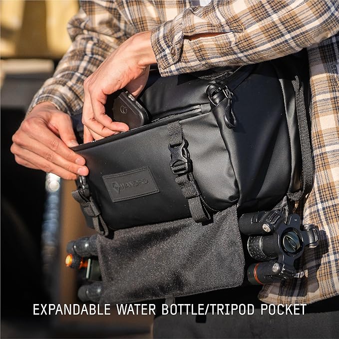 WANDRD ROGUE V1 9L Sling: Compact Camera Sling and Crossbody Bag with Fast Access, 3-Way Carry– Lightweight Everyday Bag Great for Travel, Photography, and Daily Use (Black)